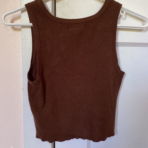 Pacsun brown knit material top size small - Picture 2 of 3